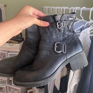 REAL LEATHER Black Girls Boots